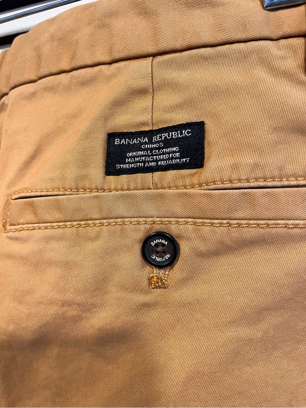 Banana Republic Men’s Chino Slim Tapered Fit Pants - Camel Brown - Unisex!
